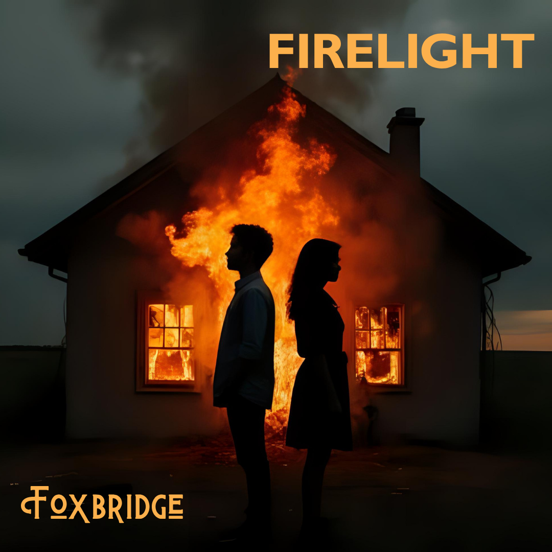 'Firelight' Single Cover Art - Foxbridge | Acoustic Folk-Pop Duet