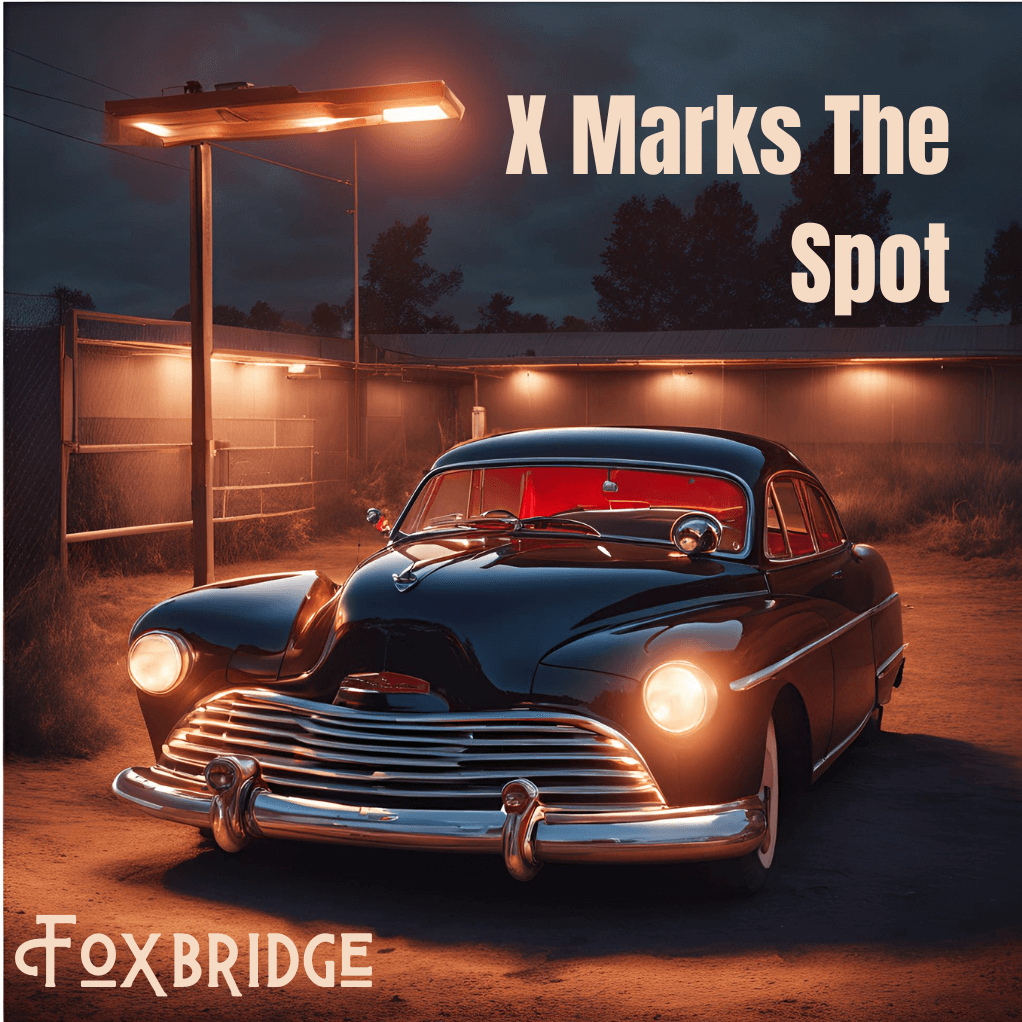 'X Marks The Spot' Single Cover Art - Foxbridge | Acoustic Folk-Pop Duet